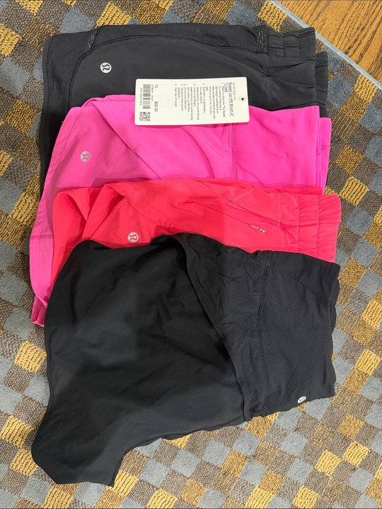 lululemon athletica Pants - lululemon athletica Active Shorts - Black, Pink, Coral
